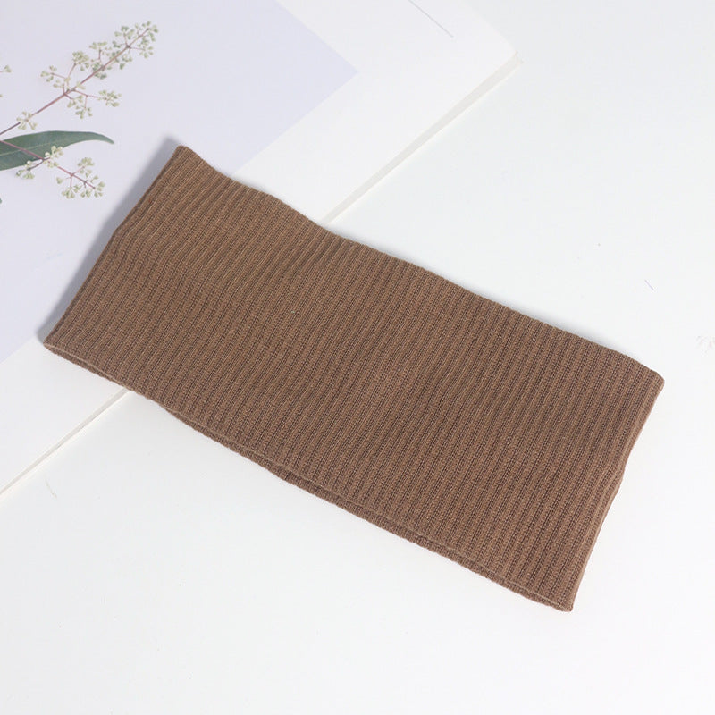 Wholesale Wide Cross Knot Solid Knit Headband